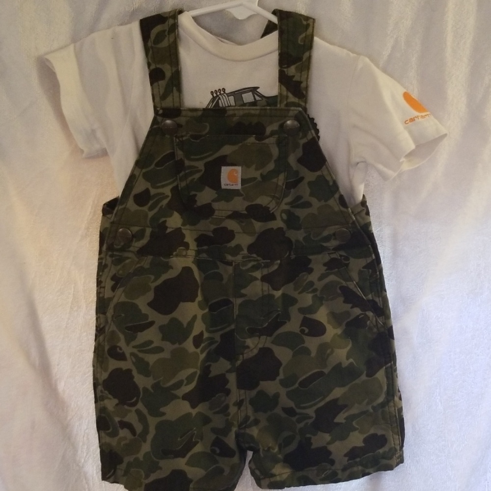 Carhartt overall coverall & onesie 2-piece outfit